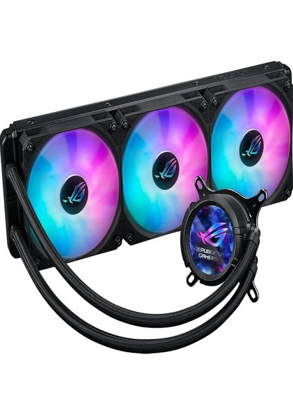 Asus Rog Strıx Lc Iıı 360 Argb LCD Cpu Sıvı Soğutucu, 2.1" IPS Lcd, Asetek'in Yeni Gen7 V2 Pompası ve Premıum Rog Argb Fanlar