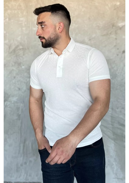 Yarım Düğmeli Polo Yaka Erkek Tişört P-00017401 fiyatları