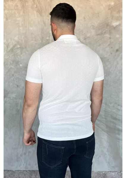 Yarım Düğmeli Polo Yaka Erkek Tişört P-00017401 modelleri