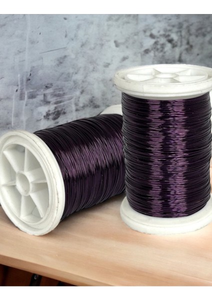 0.30 mm ( 100GR- 150M) Mor Renkli Bakır Filografi Teli