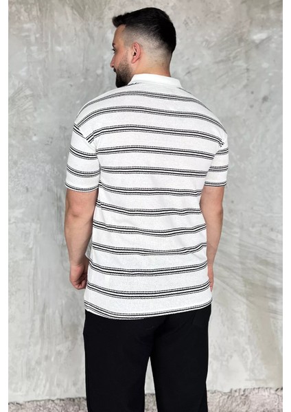 Polo Yaka Çizgili Erkek Tişört P-00017653 modelleri