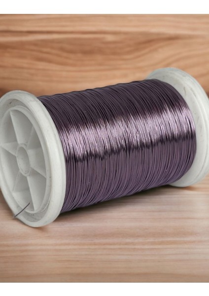 0.30MM (100GR - 150M ) Bakır Üstü Gümüş Kaplı Lavanta Renkli Filografi Teli