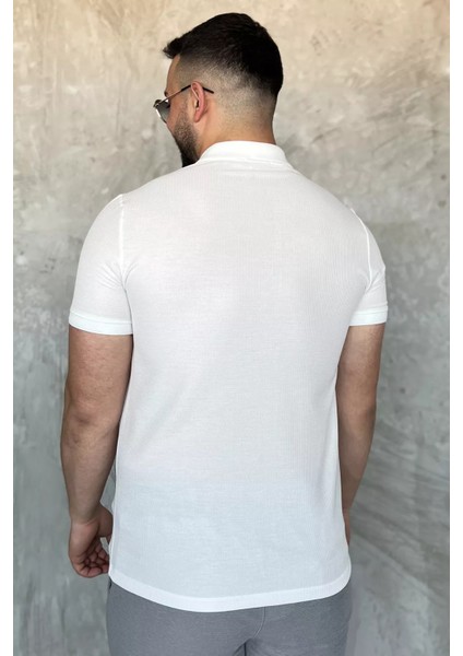 Erkek Polo Yaka Yarım Düğmeli Tişört P-00017394 modelleri