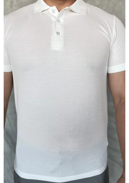 Erkek Polo Yaka Yarım Düğmeli Tişört P-00017394 fırsatları