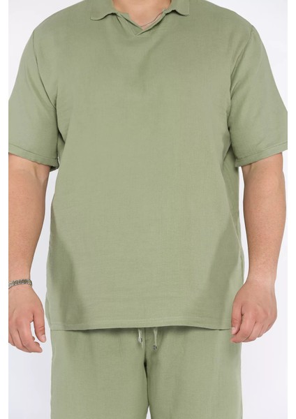 Erkek Polo Yaka Tişört Şort Ikili Takım P-00017374 fırsatları