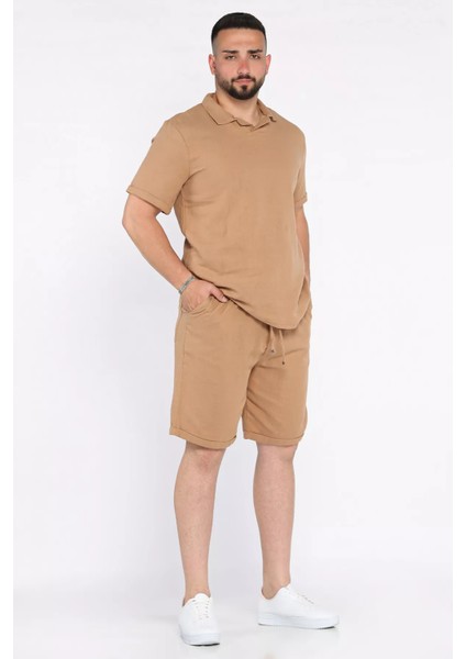 Erkek Polo Yaka Tişört Şort Ikili Takım P-00017374