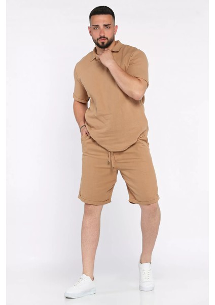 Erkek Polo Yaka Tişört Şort Ikili Takım P-00017374 fiyatları