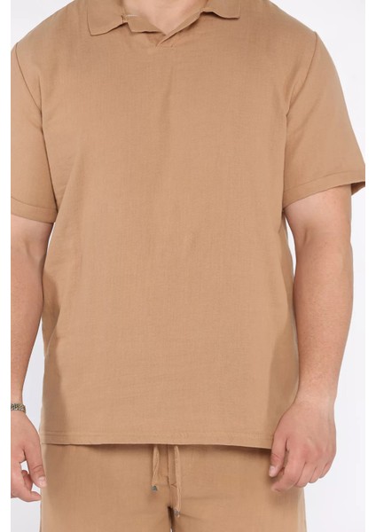 Erkek Polo Yaka Tişört Şort Ikili Takım P-00017374 fırsatları