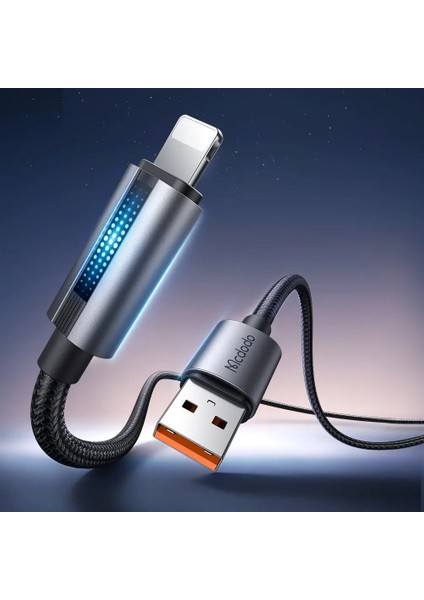 CA-5660 Usb-A To Lightning LED Işıklı 1.2 M Kablo