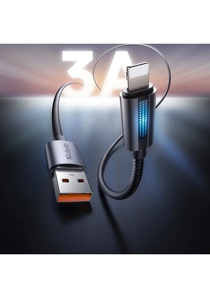CA-5660 Usb-A To Lightning LED Işıklı 1.2 M Kablo