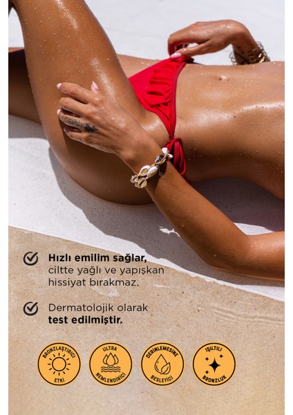 %100 Doğal ve Organik Içerikli Vegan Tanning Oil Bronzlaştırıcı YAĞ-100ML