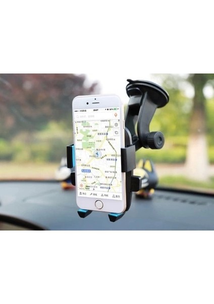 Pratik Araç Içi Cam ve Torpido Vantuzlu Telefon Tutucu CM-234