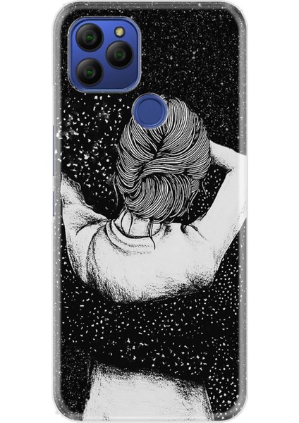 General Mobile Gm 21 Kılıf Desenli Trend Silikon Kapak - Siyah Aşk