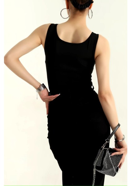 Tül Detaylı Transparan Bodysuit