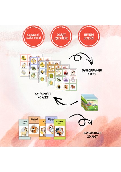 Junior Bingo Animals Kutu Oyunu fiyatları