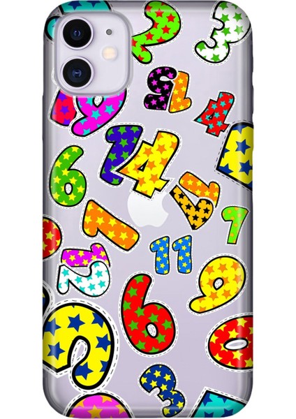 Iphone 12 Pure Modern Desenli Silikon Kılıf Sayılar