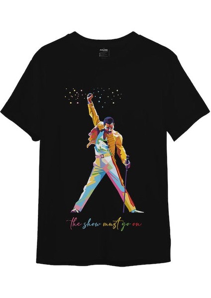 Freddie Mercury Tişört - Siyah