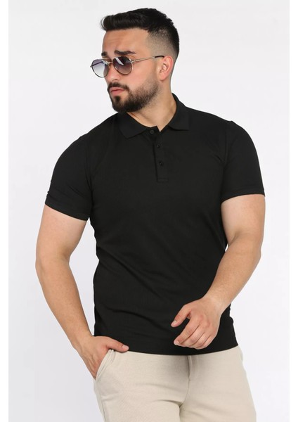 Erkek Polo Yaka Yarım Düğmeli Tişört P-00017394 fiyatları