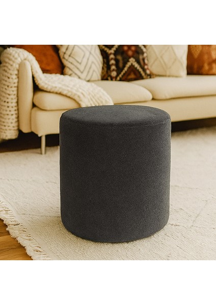 Lines Teddy Kumaş Gri Puf