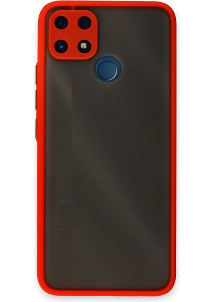 Realme C25 Kılıf Montreal Silikon Kapak - Kırmızı Svlrs