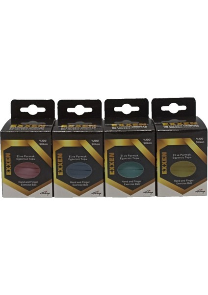 Renkli 4'lü El Egzersiz Topu Seti, Güç ve Esneklik Artırıcı Çalışma Aracı fiyatları