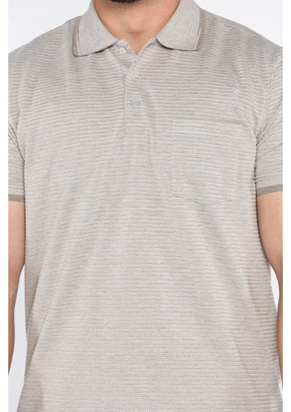 Erkek Polo Yaka Yarım Düğmeli Cepli Tişört P-00015988 fırsatları