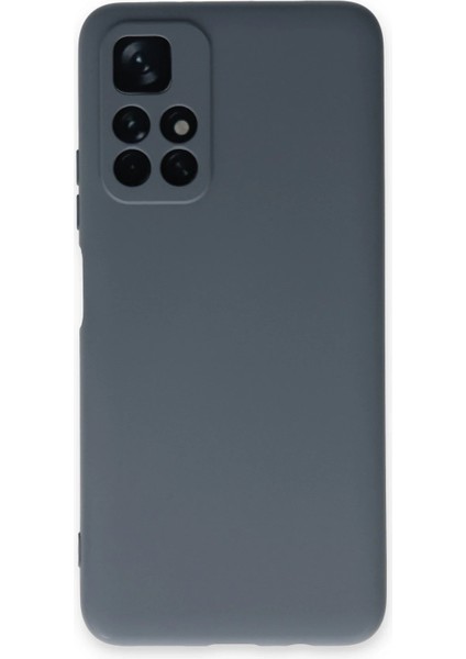 Xiaomi Redmi Note 11T Kılıf Nano Içi Kadife Silikon - Gri Svlrs
