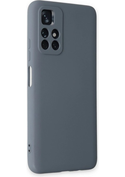 Xiaomi Redmi Note 11T Kılıf Nano Içi Kadife Silikon - Gri Svlrs