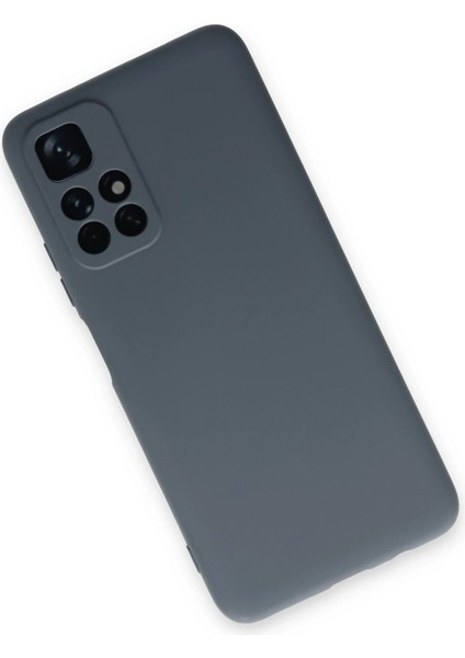 Xiaomi Redmi Note 11T Kılıf Nano Içi Kadife Silikon - Gri Svlrs