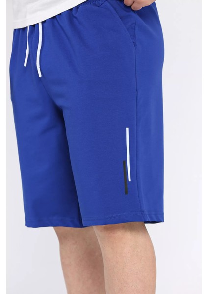 Erkek Bel Lastikli Şerit Detaylı Cepli Şort P-00017278 fırsatları