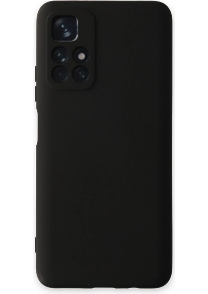 Xiaomi Redmi Note 11T Kılıf Nano Içi Kadife Silikon - Siyah Svlrs