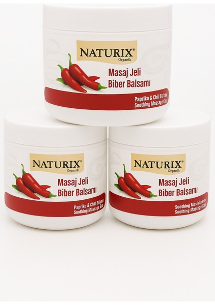 Baharat ve Biber Aromalı Masaj Jeli, 3'lü Eco Paket, 500 ml