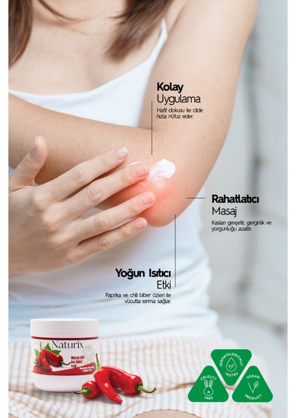 Baharat ve Biber Aromalı Masaj Jeli, 3'lü Eco Paket, 500 ml modelleri