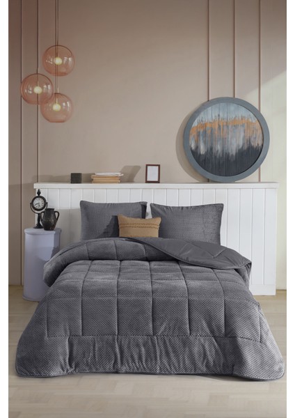 Luis Comfort Set Tek Kişilik (155X215 Cm) Antrasit