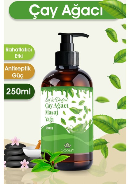 Doğal Çay Ağacı Yağı 250ML - Masaj, Aromaterapi, Spa ve Nemlendirici Özellikli