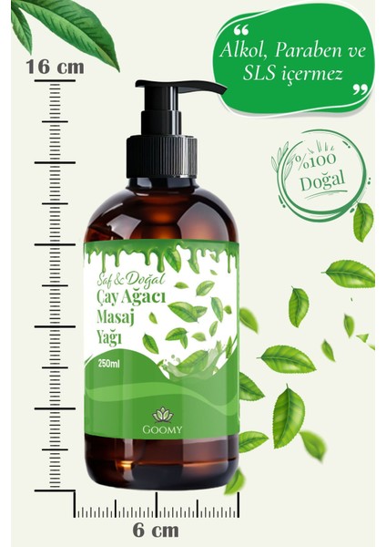 Doğal Çay Ağacı Yağı 250ML - Masaj, Aromaterapi, Spa ve Nemlendirici Özellikli fiyatları