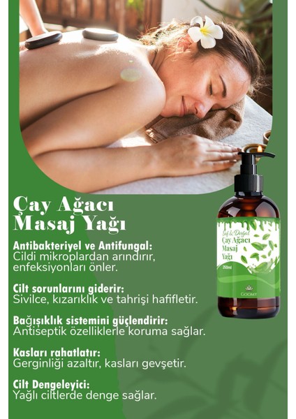 Doğal Çay Ağacı Yağı 250ML - Masaj, Aromaterapi, Spa ve Nemlendirici Özellikli modelleri