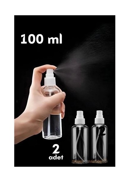 Püskürtücü Boş Sprey Şişe 100 ml 2 Adet fiyatları
