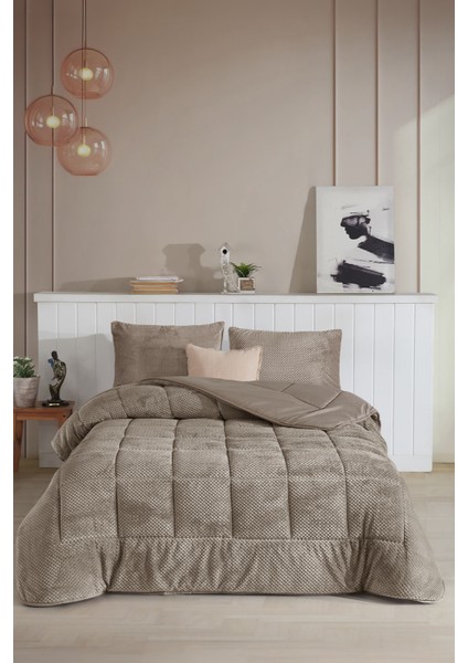 Luis Comfort Set Tek Kişilik (155X215 Cm) Vizon