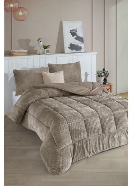 Luis Comfort Set Tek Kişilik (155X215 Cm) Vizon