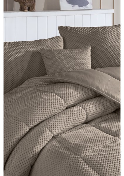 Luis Comfort Set Tek Kişilik (155X215 Cm) Vizon