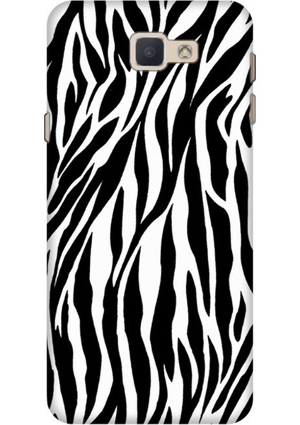 Samsung Galaxy J7 Prime Pure Modern Desenli Silikon Kılıf Zebradeseni