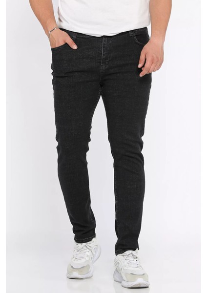 Fermuarlı Erkek Slim Fit Jean Kot Pantolon P-00015857