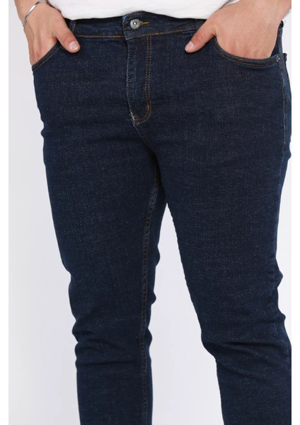 Fermuarlı Erkek Slim Fit Jean Kot Pantolon P-00015857 fırsatları