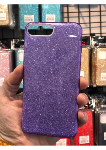 Apple Iphone 7 Plus / 8plus Kılıf Parlak Simli Muhteşem Görünüm, Sert ve Dayanıklı