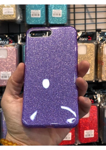 Apple Iphone 7 Plus / 8plus Kılıf Parlak Simli Muhteşem Görünüm, Sert ve Dayanıklı
