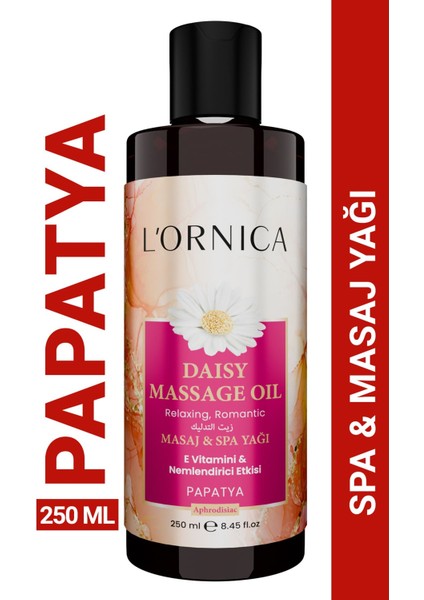 Doğal Papatya Masaj ve Spa Yağı 250 Ml, ve Aromatik Seçeneğiniz