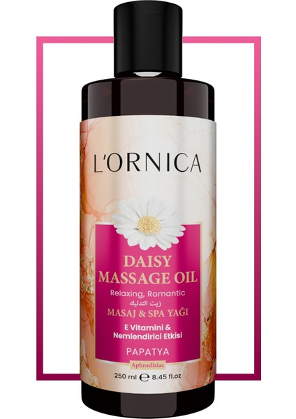 Doğal Papatya Masaj ve Spa Yağı 250 Ml, ve Aromatik Seçeneğiniz fırsatları