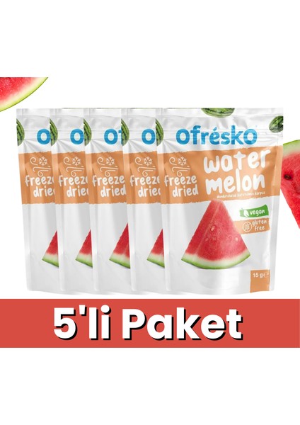 Karpuz Kuru Meyve Cipsi 5'li Paket – Katkısız & İlave Şekersiz - Sağlıklı Atıştırmalık