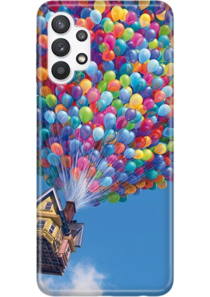 Samsung Galaxy A32 4g Pure Modern Desenli Silikon Kılıf Balonlu Ev